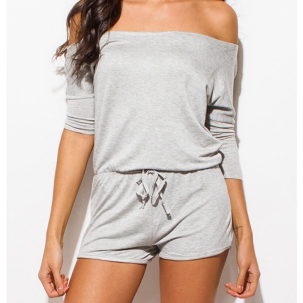 NWT grey romper